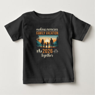 2026家族旅行の思い出を一緒に ベビーTシャツ