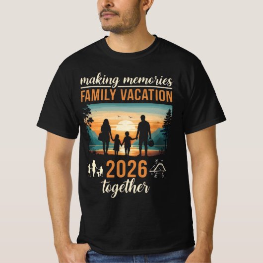 2026家族旅行の思い出を一緒に Tシャツ (正面)