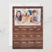 2026家族素朴ペット犬12ヶ月フォトカレンダー シーズンカード (正面)