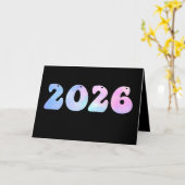 2026年あけましておめでとう カード (黄色い花)
