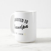 2026年おじいちゃんに昇格 コーヒーマグカップ (正面左)