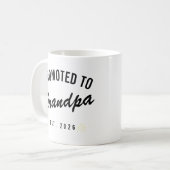 2026年おじいちゃんに昇格 コーヒーマグカップ (正面左)