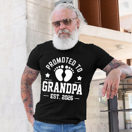 2026年おじいちゃんに決定！妊娠おめでとうグッズ Tシャツ