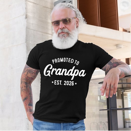 2026年おじいちゃん昇格 新しいおじいちゃん 2026年設立 Tシャツ
