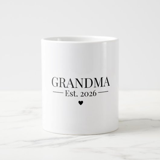 2026年おばあちゃんになりました ジャンボコーヒーマグカップ (正面)