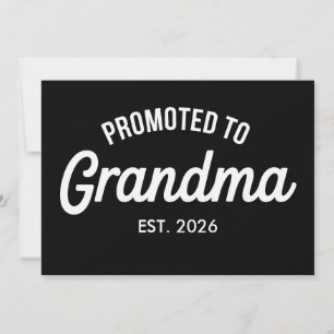 2026年おばあちゃんに昇格!妊婦 案内状
