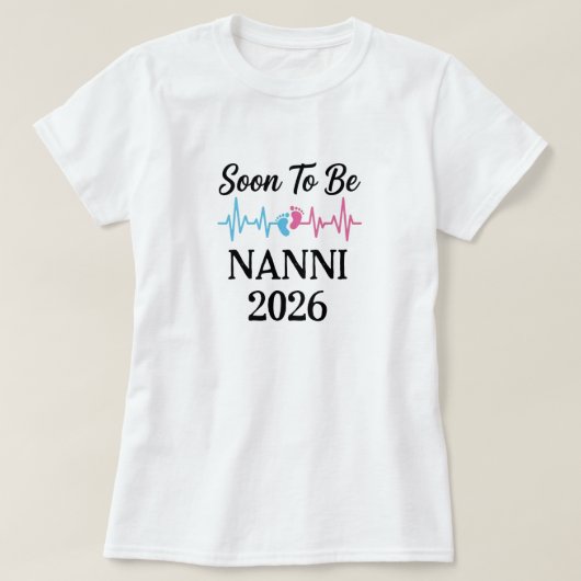 2026年おばあちゃんに+なります+NANNI+MIMI Tシャツ (デザイン正面)