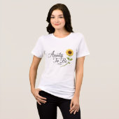 2026年おばちゃんデビュー ひまわりの妊娠発表 トライブレンドTシャツ (正面全面)