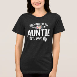 2026年おばちゃん昇格!妊娠おめでとう トライブレンドTシャツ