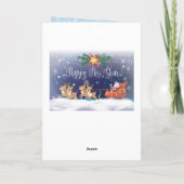 2026年おめでとう&サンタクリスマスキャラクター シーズンカード (裏面)