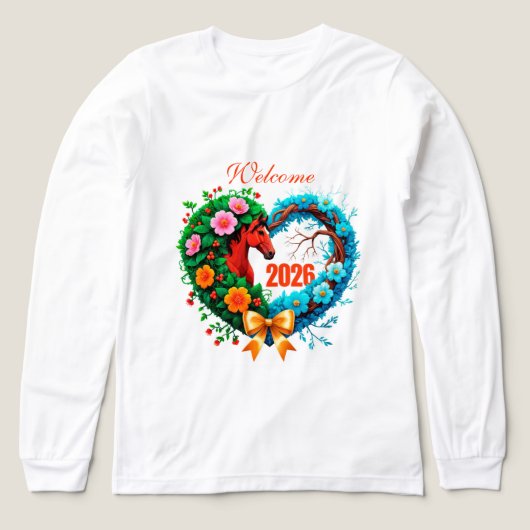 2026年おめでとう トライブレンドＴシャツ (デザイン正面)
