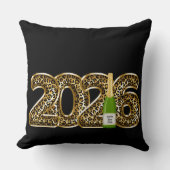 2026年おめでとう ラパン風船 シャンパン おしゃれ クッション (正面)