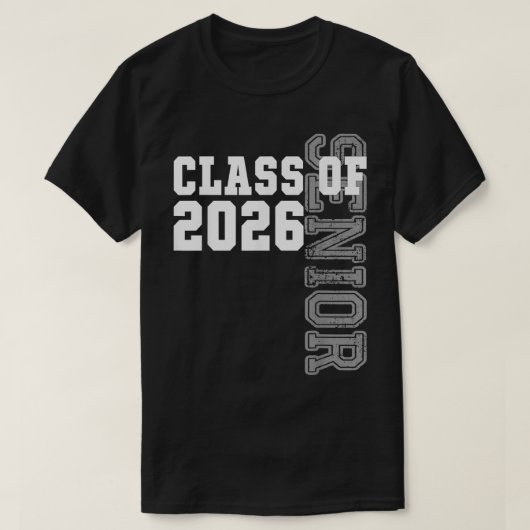 2026年おもしろい上級卒業ギフトクラス Tシャツ (デザイン正面)
