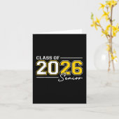 2026年おもしろい卒業クラス2026 Se カード (黄色い花)