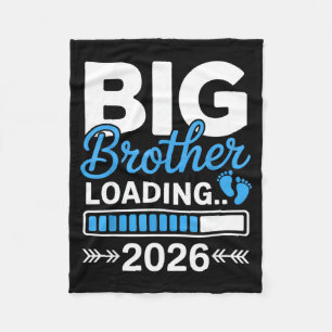 2026年お兄さん就任おめでとう Kids Big Brother Loading フリースブランケット
