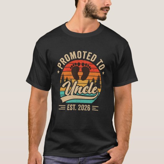 2026年お叔父さんおめでとう 曾祖父母 ベビー発表 Tシャツ (正面)