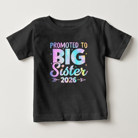 2026年お姉ちゃんに昇格、もうすぐお姉さん ベビーTシャツ (正面)