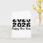 2026年お正月太文字カウントダウン新年会 カード (黄色い花)