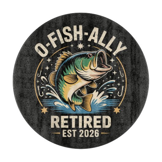 2026年お魚引退漁師フィッシング カッティングボード (正面)