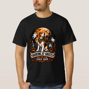 2026年から幽霊に吠えるビーグル ハロウィーン ゴ Tシャツ