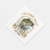 2026年から引退の釣り好きのためのおもしろ引退記念グッズ スタンダードランチョンナプキン (角)