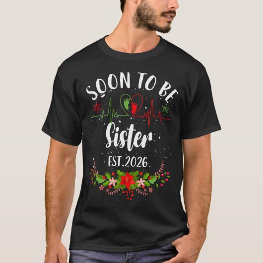 2026年きょうだいデビュー 初めての妊娠発表 Tシャツ (正面)