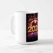 2026年きらめくディスコボール謹賀新年 コーヒーマグカップ (正面左)