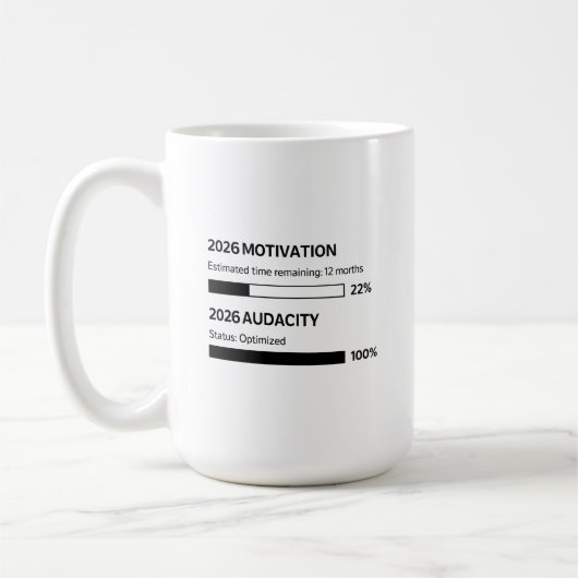 2026年こそ僕の年 コーヒーマグカップ (左)
