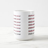 2026年こそ私の年だ 面白い皮肉な新年の挨拶 コーヒーマグカップ (中央)