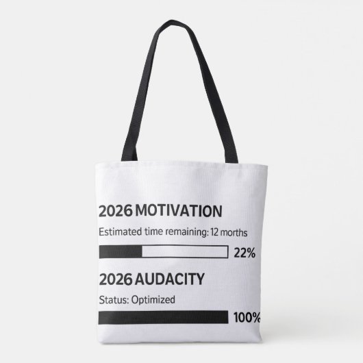 2026年こそ私の年 トートバッグ (裏面)