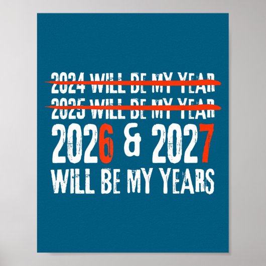 2026年と2027年は私の年になります 明けましておめでとう 67歳 M ポスター (正面)