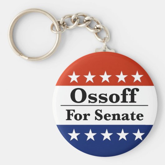 2026年にジョージア上院議員のジョン・オッソフを再選 キーホルダー (正面)