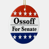2026年にジョージア上院議員のジョン・オッソフを再選 セラミックオーナメント (右)