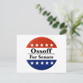 2026年にジョージア州上院議員ジョン・オソフを再選する ポストカード (スタンド正面)