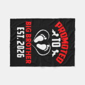 2026年にビッグに昇格したビッグブラザーになる フリースブランケット (正面(横))