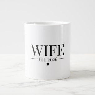 2026年に妻となりました ジャンボコーヒーマグカップ