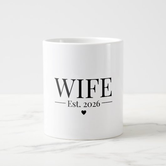 2026年に妻となりました ジャンボコーヒーマグカップ (正面)