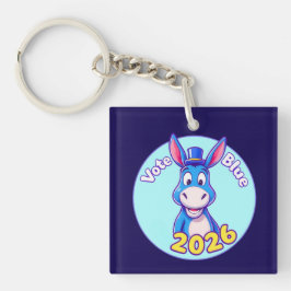 2026年に青く投票する キーホルダー