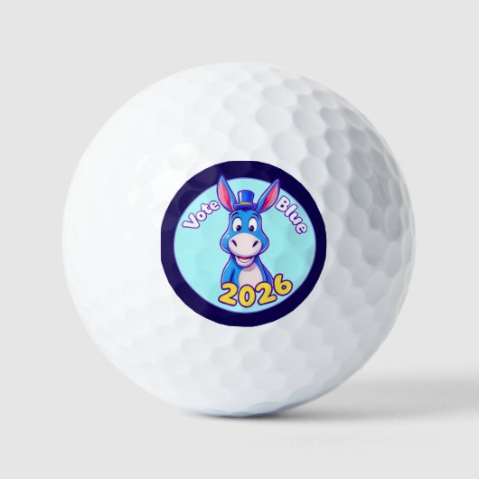 2026年に青く投票する ゴルフボール (正面)