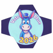 2026年に青く投票する サッカーボール (フラット)