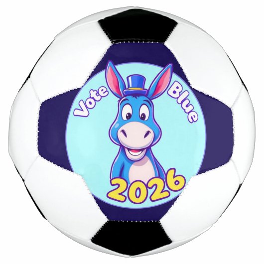 2026年に青く投票する サッカーボール (正面)