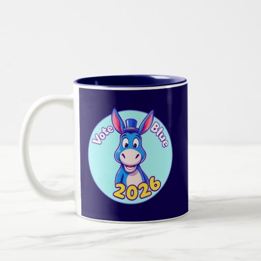2026年に青く投票する ツートーンマグカップ (左)