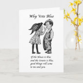 2026年に青で投票する理由 カード (黄色い花)