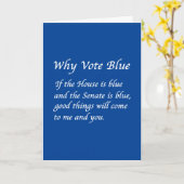 2026年に青で投票する理由 カード (黄色い花)