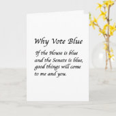 2026年に青で投票する理由 カード (黄色い花)