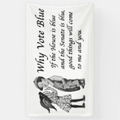 2026年に青で投票する理由 横断幕 (縦)