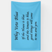 2026年に青で投票する理由 横断幕 (縦)