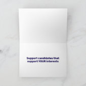 2026年に青で投票 カード (内部)