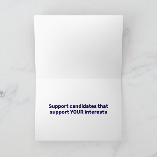 2026年に青で投票 カード (内部)