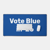 2026年に青で投票 デスクマット (キーボード&マウス)